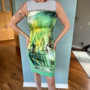 Tahari Fully Lined Dress with Cutouts